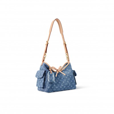 LOUIS VUITTON DENIM CARRYALL CARGO PM M28287 (33.5*23*15cm) 